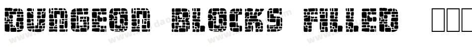 Dungeon Blocks Filled字体转换